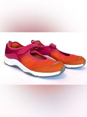 Vionic Sunset Pink and Orange Mary Jane Sneakers With 1st Ray Technology. Size 8